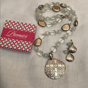 Premier Designs Casual Cool Necklace and earrings.